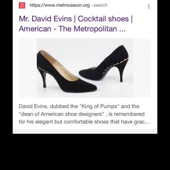 David Evins Bone & Black Classic Spectator Pump Size 9 1/2 AAAA (Extra Narrow) - Picture 11 of 14
